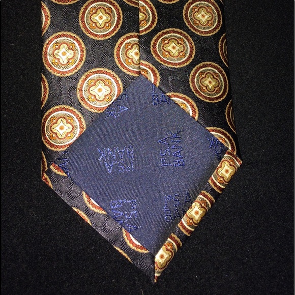 Jos Banks 100% Silk Navy Tie - Picture 6 of 8